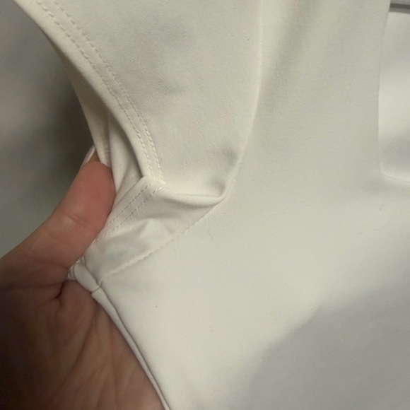 Free People White Square-Neck Short Sleeve Bodysuit large - Picture 4 of 5